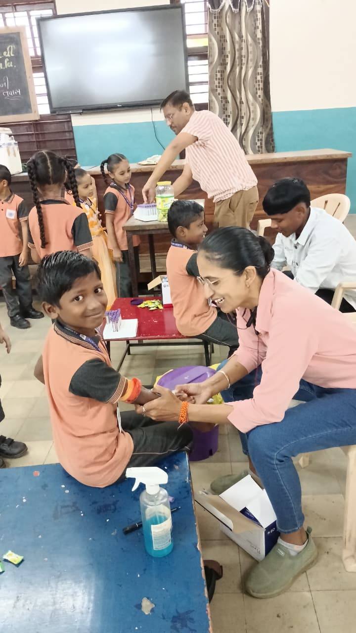 Hemoglobin and blood group checkup